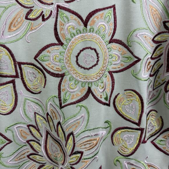 Anthropologie Tiny Helena Embroidered Floral Pullover Sweatshirt XS Bohemian - Picture 5 of 12